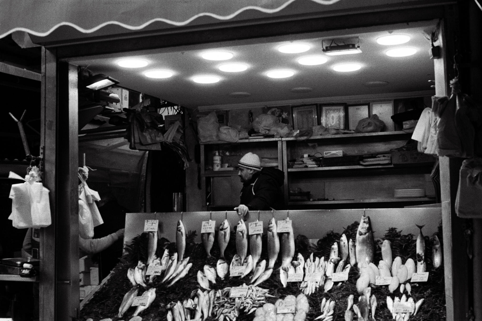 Beşiktaş Balık Pazarı, Minolta x700, HP5 Plus